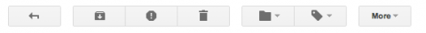 Gmail Action buttons