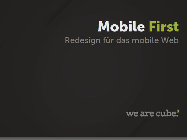 Titelbild Mobile First Referat
