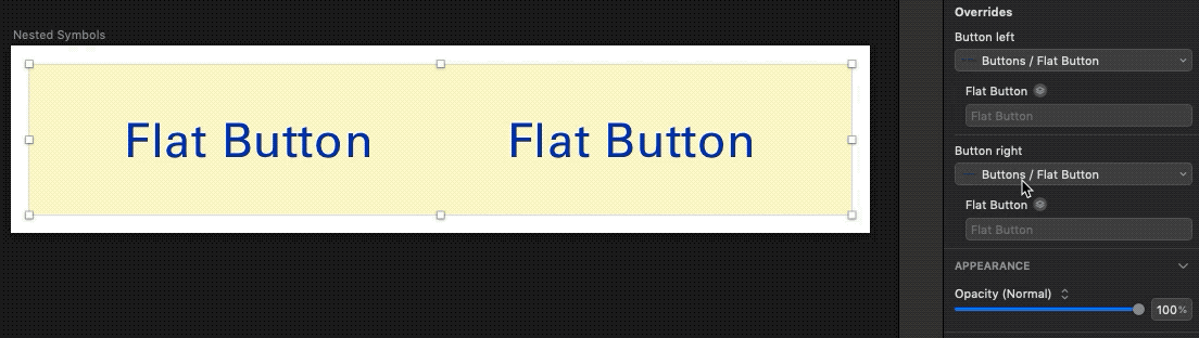 Easily swapping symbols that have the same size.
