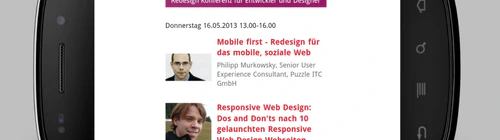 Mobile First - Referat an der ONE Konferenz 2013