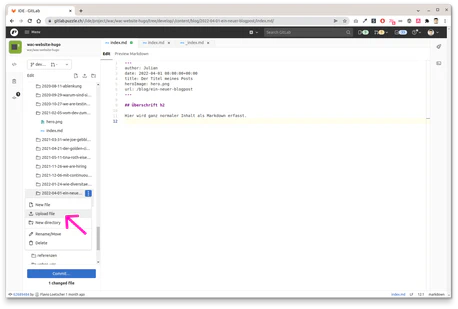 How to create a blogpost 05